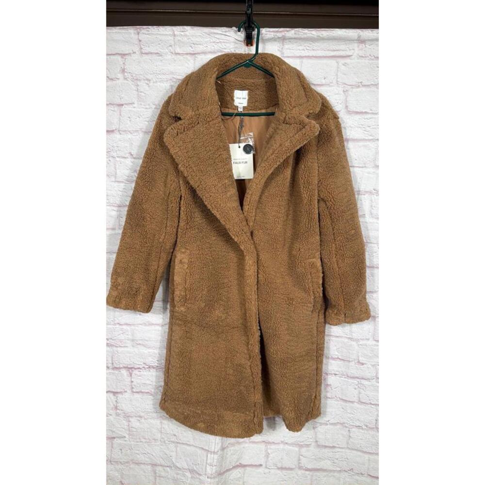 Love Tree Faux Fur Teddy Coat Medium NWT